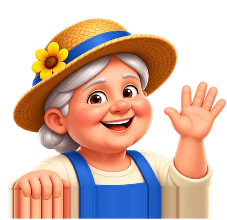 Grandma waving